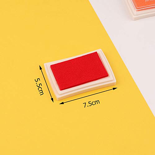 Dizdkizd Craft Ink Pad Set, 24 Colors DIY Stamp Ink Pads, Washable...