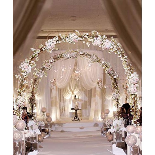 DJBM 59’’ Solid Color Sheer Chiffon Fabric Yards Continuous All Co...
