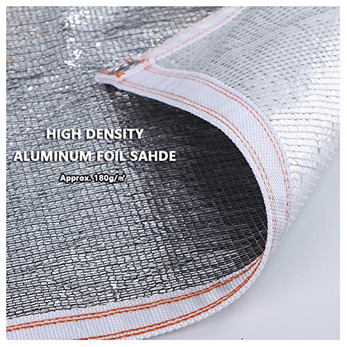 DJYTUSB Shade Netting 80% Reflective Aluminet Shade Cloth Fabric, ...