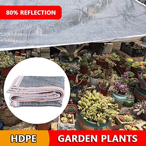 DJYTUSB Shade Netting 80% Reflective Aluminet Shade Cloth Fabric, ...