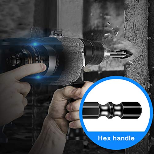 10 Pcs Masonry Drill Bits, Concrete Drill Bit Set for Tile, Brick,...