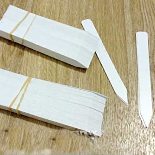 1000 6 x 5/8 White Plastic Plant Stake Labels Tags Pot Markers eti...