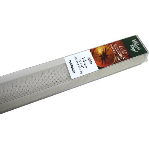 DMC Classic Reserve Aida 14-Count 15x18 Box: Platinum