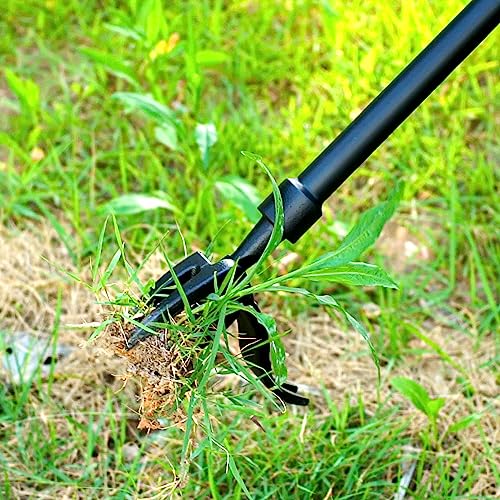 DMDMBSR Weed Puller Tool, Stand Up Weed Puller Long Handle Removab...