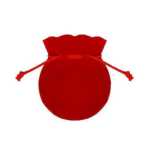 DN_HOM Excellent Round Velveteen Pouches Velour Velvet Bags Favor ...