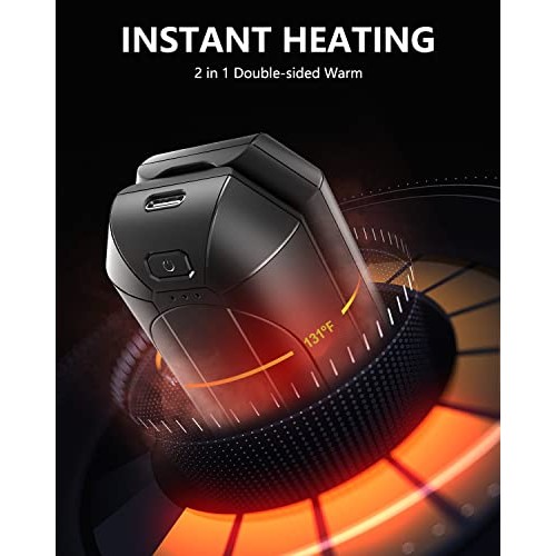 Hand Warmers Rechargeable, Dnaleao 2 Pack 4000mAh Electric Portabl...