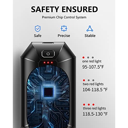 Hand Warmers Rechargeable, Dnaleao 2 Pack 4000mAh Electric Portabl...