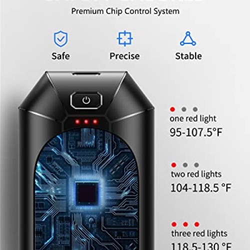 Hand Warmers Rechargeable, Dnaleao 2 Pack 4000mAh Electric Portabl...