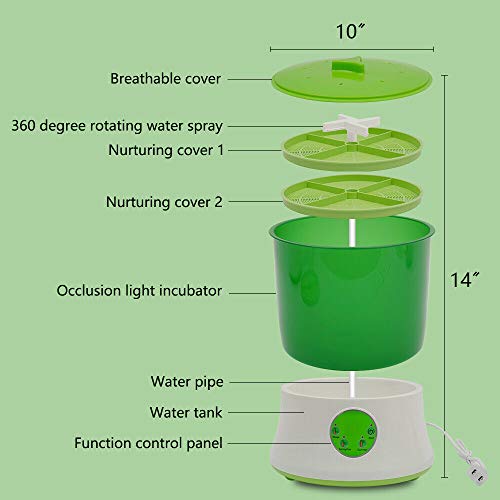 Bean Sprouts Machine, Intelligent Automatic Bean Sprouts Maker,2-L...