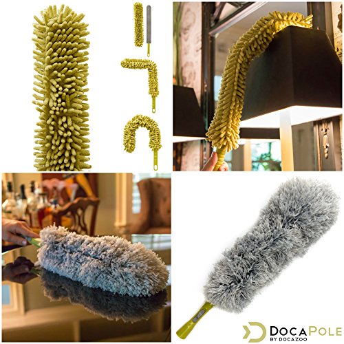 DocaPole 20 Foot High Reach Dusting Kit with 5-12 Foot Extension P...