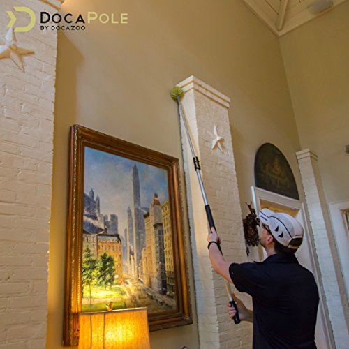 DocaPole 7-30 Foot Extension Pole with Cobweb Duster // Ceiling an...