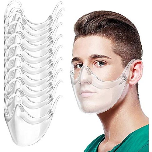 Adults Clear Face_Shields Transparent Anti Fog Shields Durable Pla...