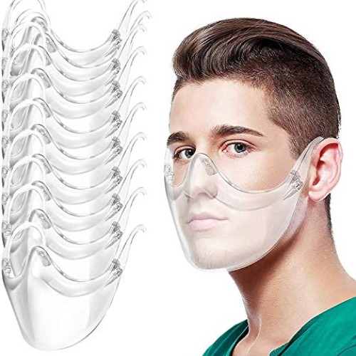 Adults Clear Face_Shields Transparent Anti Fog Shields Durable Pla...