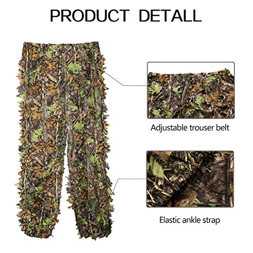 DoCred Ghillie Suit for Men, 3D Lightweight Hooded Camouflage Ghil...