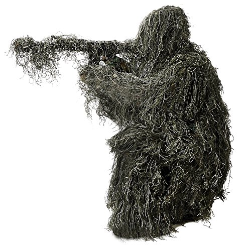 Ghillie Suit, 3D Camouflage Hunting Apparel 5-Piece Including Jack...