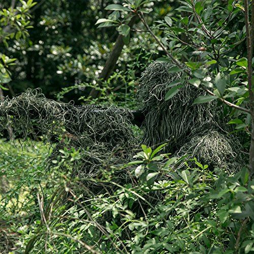Ghillie Suit, 3D Camouflage Hunting Apparel 5-Piece Including Jack...