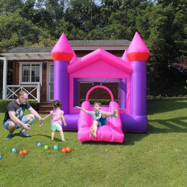doctor dolphin Inflatable Pink Bounce Castle House Kids Party Boun...