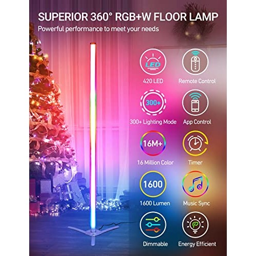 Docusvect Color Changing RGB IC Corner 300+ Mode 360° Fully Illumi...