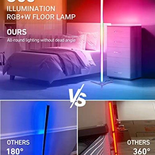 Docusvect Color Changing RGB IC Corner 300+ Mode 360° Fully Illumi...
