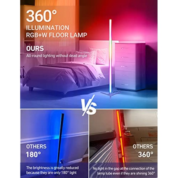Docusvect Color Changing RGB IC Corner 300+ Mode 360° Fully Illumi...