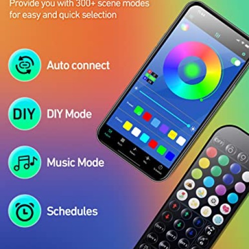 Docusvect Color Changing RGB IC Corner 300+ Mode 360° Fully Illumi...