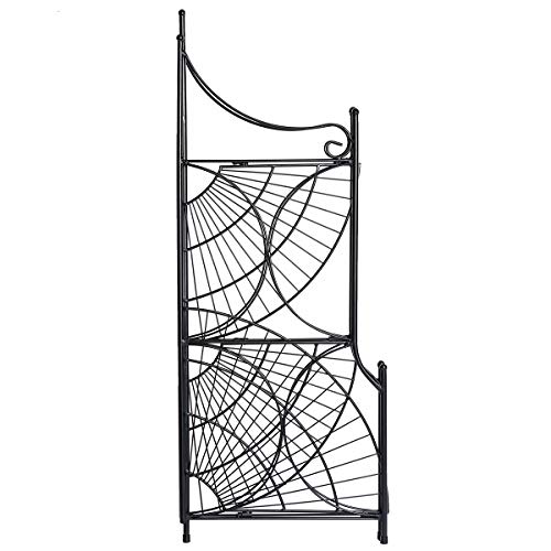 DOEWORKS 3 Tier Folding Plant Stand Pot Rack & Metal Corner Shelf,...