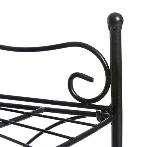 DOEWORKS 3 Tier Folding Plant Stand Pot Rack & Metal Corner Shelf,...
