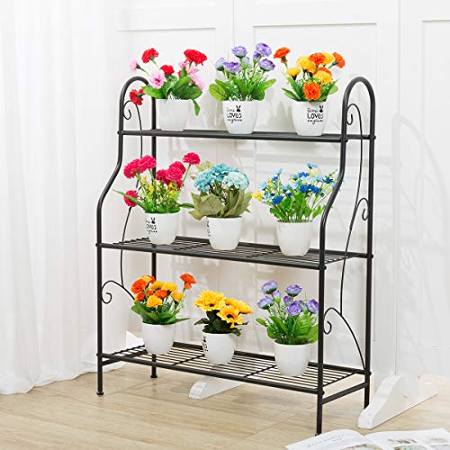 DOEWORKS 3 Tier Metal Plant Stand, Plant Display Rack,Stand Shelf,...
