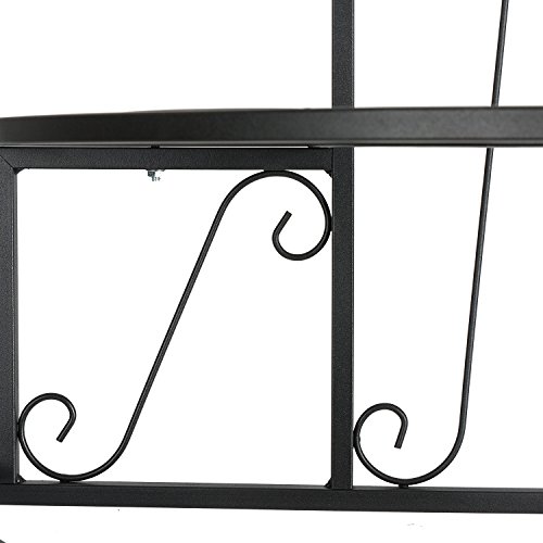 DOEWORKS 3 Tier Plant Stand Flower Pot Rack, Quarter Round Plant C...