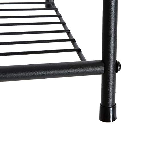 DOEWORKS 4 Tier Metal Plant Stand, Ladder-Shaped Storage Rack Stan...