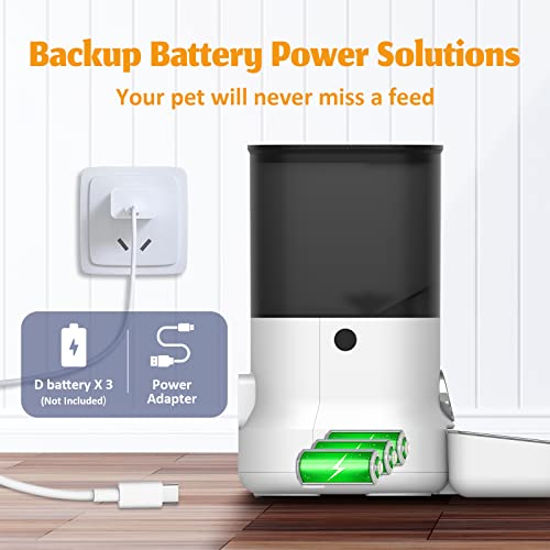 DOGNESS Automatic Cat Feeders, Dog Food Dispenser with Voice Recor...