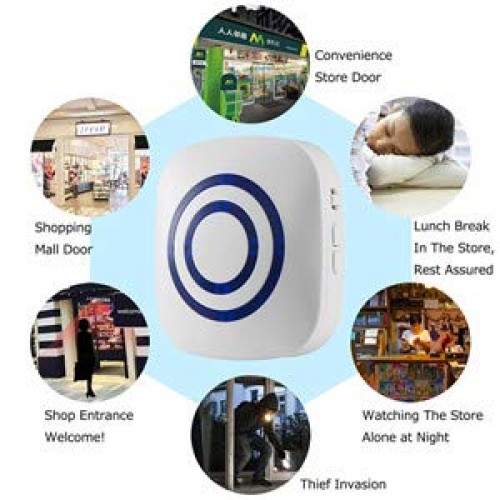Door Chime,Wireless Business Door Motion Sensor Detector Smart Vis...