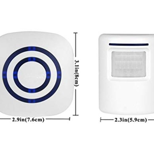 Door Chime,Wireless Business Door Motion Sensor Detector Smart Vis...