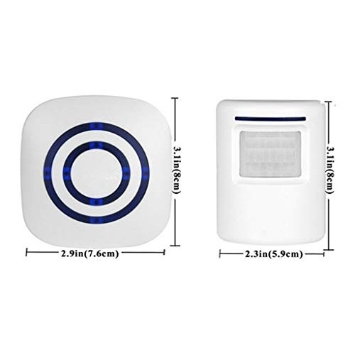 Door Chime,Wireless Business Door Motion Sensor Detector Smart Vis...