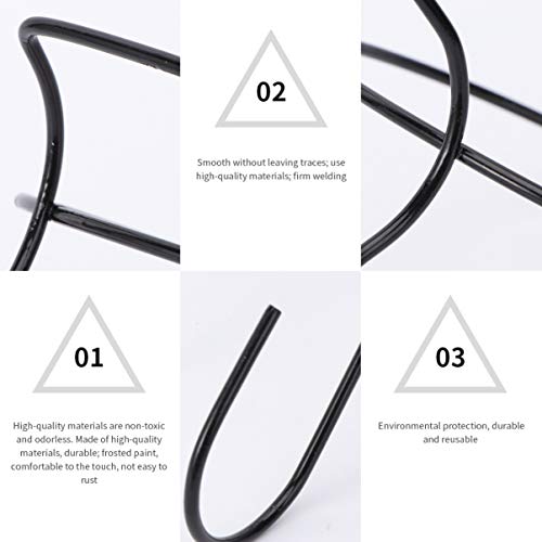 DOITOOL 2Pcs Flower Pot Holder Ring Metal Wire Over Deck Rail Plan...