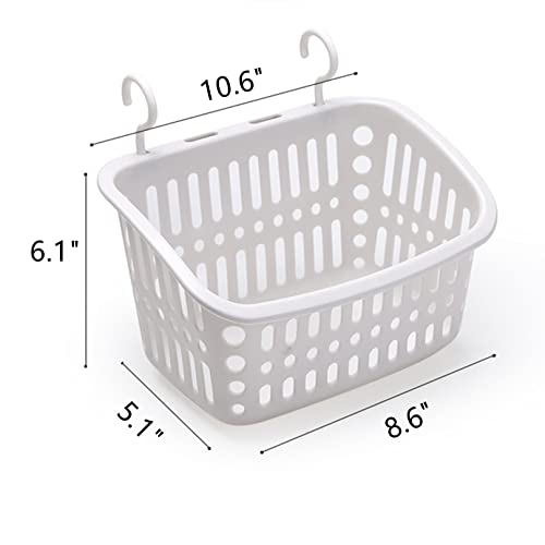 Doitxue 3PCS Hanging Plastic Storage Basket/laundry Basket Plastic...