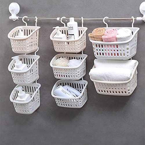 Doitxue 3PCS Hanging Plastic Storage Basket/laundry Basket Plastic...