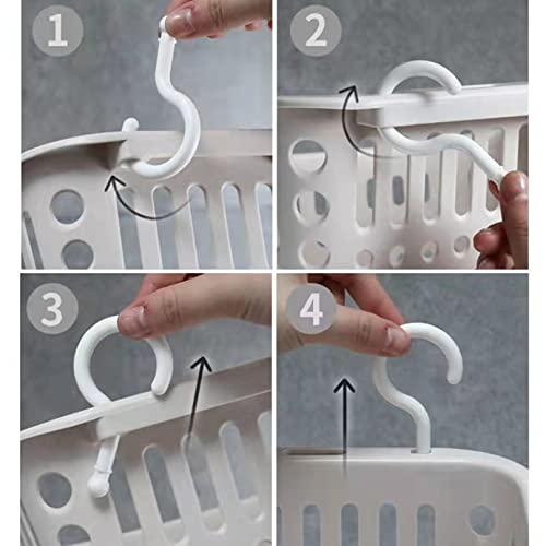 Doitxue 3PCS Hanging Plastic Storage Basket/laundry Basket Plastic...