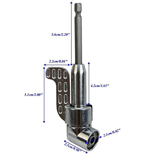 Dolland 1/4 Inch 105 Degree Angle Extension Socket Holder Adapter,...