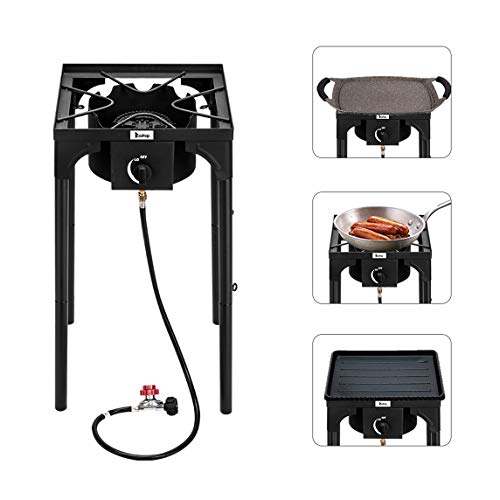 DOLMER Outdoor Camp Stove High Pressure Propane Gas Cooker Portabl...