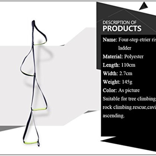 Dometool 4-Step Etrier Webbing Ladder Climbing Strap Ladder Rope L...