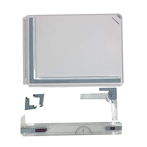 DOMINTY Drafting Table Drawing Board, Drawing Tool Set Graphic Arc...