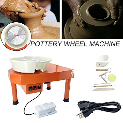 DOMINTY Pottery Wheel 30CM Pottery Forming Machine 350W Electric D...