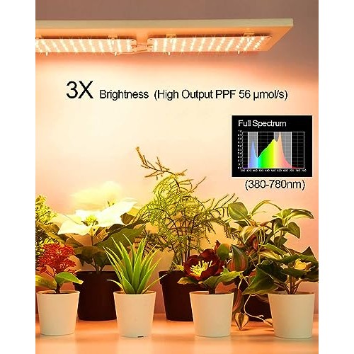 DOMMIA Grow Lights for Indoor Plants, 20W Full Spectrum Grow Light...