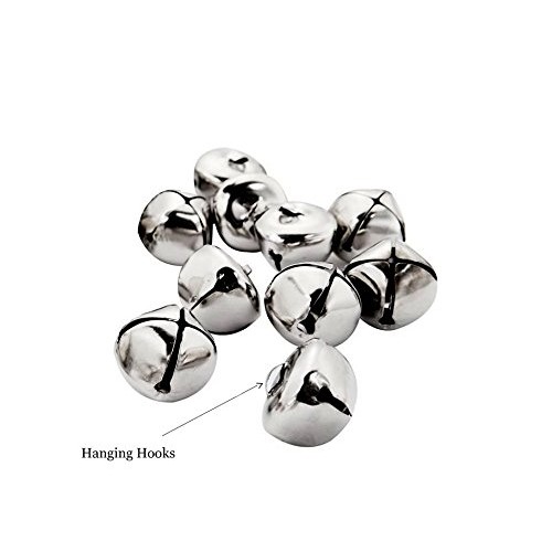 Jingle Bells 1 1/4 inch 24 Piece Pack, Silver