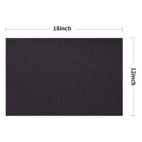 Aida Cloth 14 Count Cross Stitch Fabric,12×18inch,5Pcs,Black