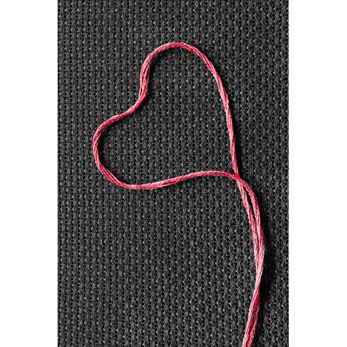 Aida Cloth 14 Count Cross Stitch Fabric,12×18inch,5Pcs,Black