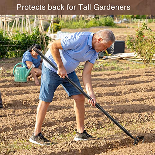 Cultivator Hoe Garden Tools for Gardening, Heavy Duty Stainless St...