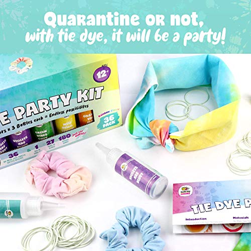36 Bottles, 244 Items Tie Dye Party Kit: Rainbow Classic is The Ul...