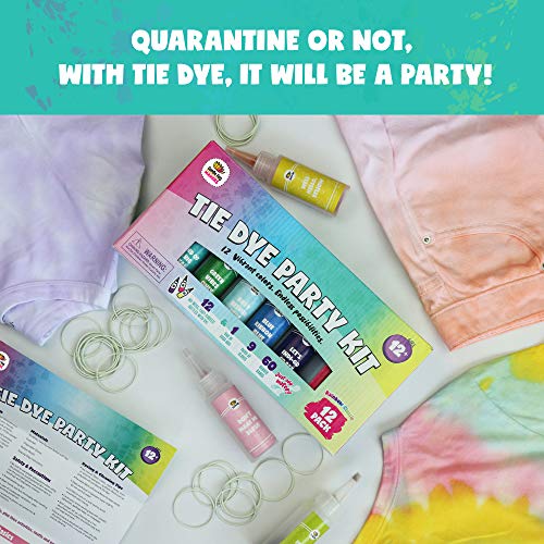Doodlehog Easy Tie Dye Party Kit for Kids, Adults, and Groups. Cre...